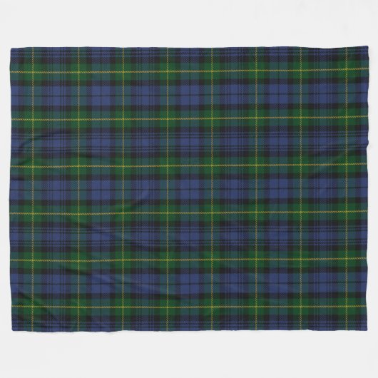 Clan Gordon Tartan Fleece Blanket (Vorderseite (Horizontal))