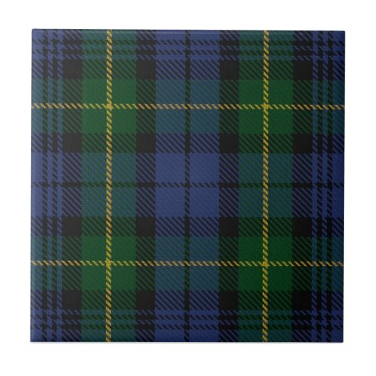 Clan Gordon Tartan Fliese (Vorderseite)