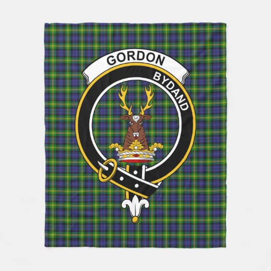 Clan Gordon Tartan Kariert Fleecedecke (Vorderseite)