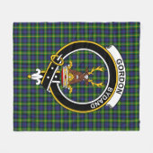 Clan Gordon Tartan Kariert Fleecedecke (Vorderseite (Horizontal))