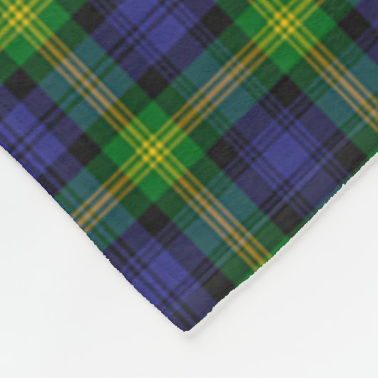 Clan Gordon Tartan Kariert Fleecedecke (Ecke)