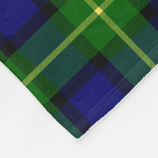 Clan Gordon Tartan Kariert Fleecedecke (Ecke)