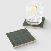 Clan Gordon Tartan Kariert Stone Untersetzer (Seitenansicht)