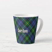 Clan Gordon Tartan Latte Tasse (Rechte Ecke)