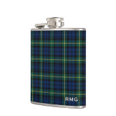 Clan Gordon Tartan Mit Monogramm Flachmann (Links)