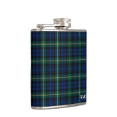 Clan Gordon Tartan Mit Monogramm Flachmann (Rechts)