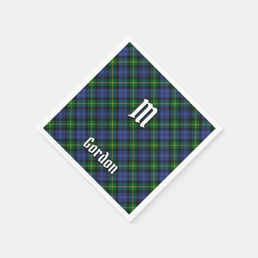 Clan Gordon Tartan Napkins Serviette (Ecke)