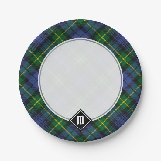 Clan Gordon Tartan Paper Tellers Pappteller (Vorderseite)