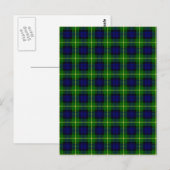 Clan Gordon Tartan Postkarte (Vorne/Hinten)
