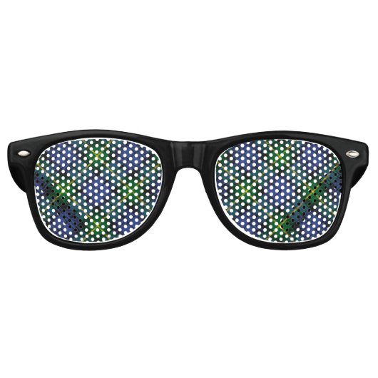 Clan Gordon Tartan Retro Sonnenbrille (Vorderseite)