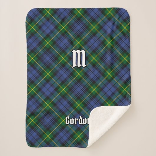 Clan Gordon Tartan Sherpa Blanket Sherpadecke (Vorderseite)