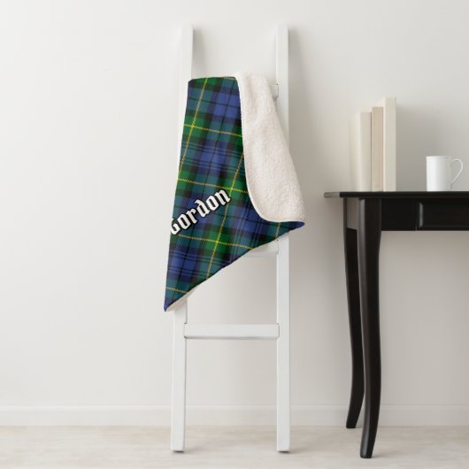 Clan Gordon Tartan Sherpa Blanket Sherpadecke (Beispiel)