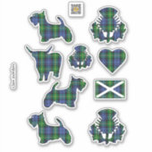 Clan Gordon Tartan Sticker (Vorderseite)