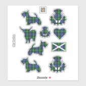 Clan Gordon Tartan Sticker (Blatt)