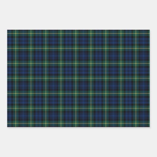 Clan Gordon Tartan Variationen Geschenkpapier Set (Vorderseite)
