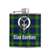 Clan Gordon Tartan Wappen Flachmann (Vorderseite)