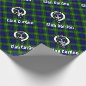 Clan Gordon Tartan Wappen Geschenkpapier (Ecke)