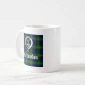 Clan Gordon Tartan Wappen Kaffeetasse (Vorderseite Links)