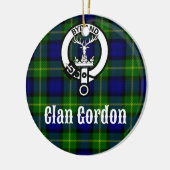 Clan Gordon Tartan Wappen Keramikornament (Links)