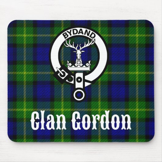 Clan Gordon Tartan Wappen Mousepad (Vorne)