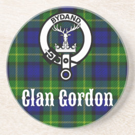Clan Gordon Tartan Wappen Sandstein Untersetzer