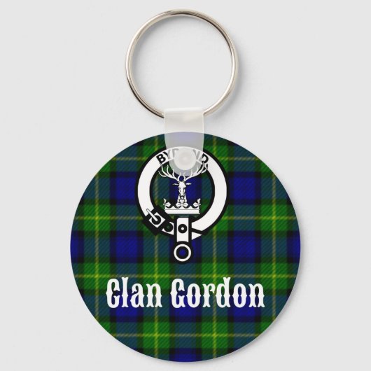 Clan Gordon Tartan Wappen Schlüsselanhänger (Vorderseite)