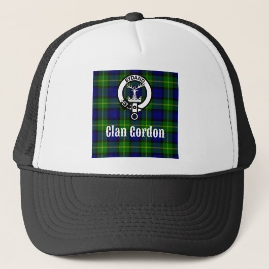 Clan Gordon Tartan Wappen Truckerkappe (Vorderseite)