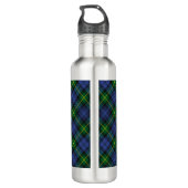 Clan Gordon Tartan Wasserflasche aus Edelstahl Edelstahlflasche (Rückseite)