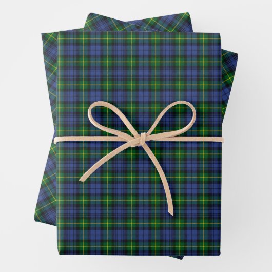 Clan Gordon Tartan Wrapping Paper Sheets Geschenkpapier Set (Beispiel)