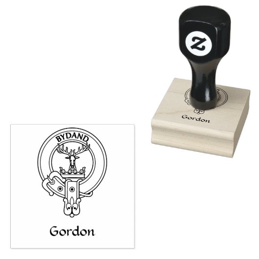 Clan Gordon Wappen Rubber Briefmarke Gummistempel (Stempel)