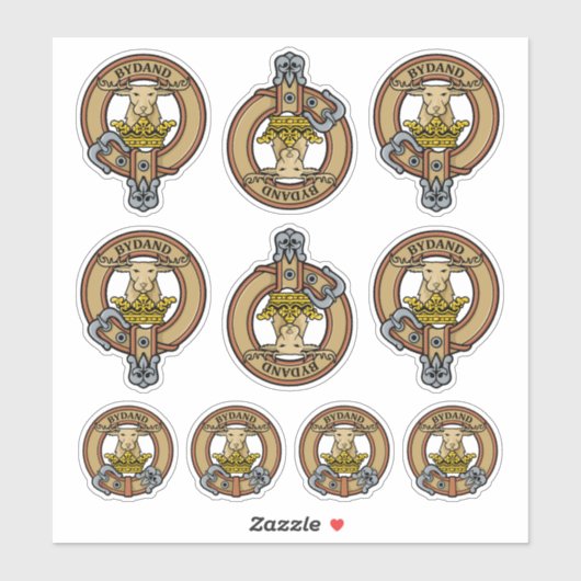 Clan Gordon Wappen Sticker Set (Blatt)