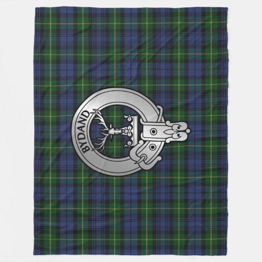 Clan Gordon Wappen & Tartan Fleece Blanket (Vorderseite)