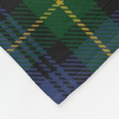 Clan Gordon Wappen & Tartan Fleece Blanket (Ecke)
