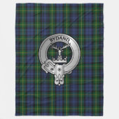 Clan Gordon Wappen & Tartan Fleecedecke (Vorderseite)