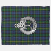 Clan Gordon Wappen & Tartan Fleecedecke (Vorderseite (Horizontal))