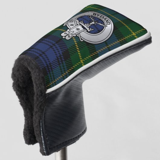 Clan Gordon Wappen & Tartan Golf Headcover (3/4 Vorderseite)