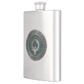 Clan Gordon Wappen & Tartan Knot Flask Flachmann (Links)