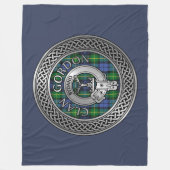 Clan Gordon Wappen & Tartan Knot Fleece Blanket (Vorderseite)