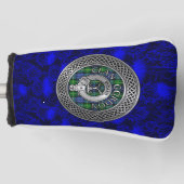 Clan Gordon Wappen & Tartan Knot on Thistle Golf Headcover (Vorderseite)