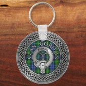 Clan Gordon Wappen & Tartan Knot Schlüsselanhänger (Vorderseite)