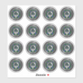 Clan Gordon Wappen & Tartan Knot Sticker (Blatt)