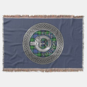 Clan Gordon Wappen & Tartan Knot Throw Blanket Decke (Vorderseite)