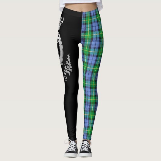 Clan Gordon Wappen & Tartan Leggings (Vorderseite)