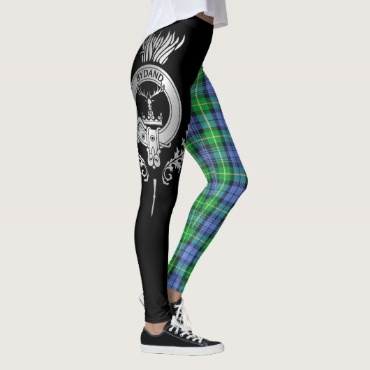 Clan Gordon Wappen & Tartan Leggings (Rechts)
