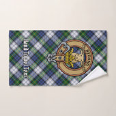 Clan Gordon Wappen über Dress Tartan Badhandtuch Set (Handtuch)