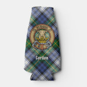 Clan Gordon Wappen über Dress Tartan Flasche Coole Flaschenkühler (Vorderseite)
