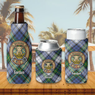 Clan Gordon Wappen über Dress Tartan Flasche Coole Flaschenkühler