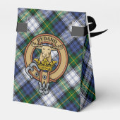 Clan Gordon Wappen über Dress Tartan Gevor Box Geschenkschachtel (Rückseite)