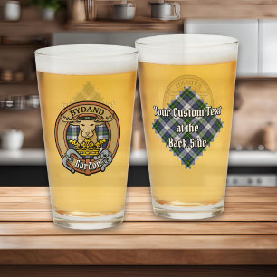 Clan Gordon Wappen über Dress Tartan Glas