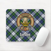Clan Gordon Wappen über Dress Tartan Mousepad (Mit Mouse)